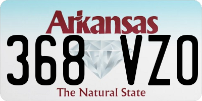 AR license plate 368VZO