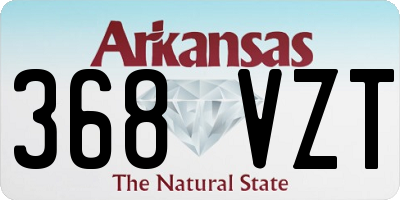 AR license plate 368VZT