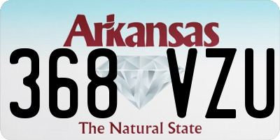 AR license plate 368VZU