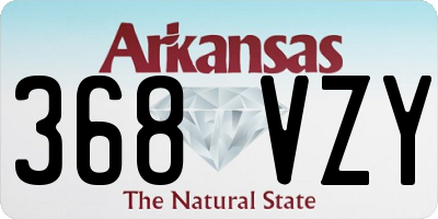 AR license plate 368VZY