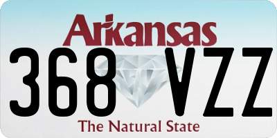 AR license plate 368VZZ