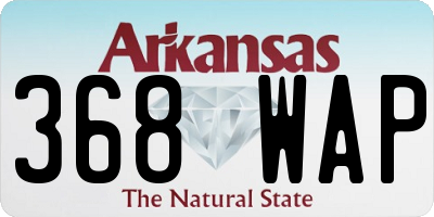 AR license plate 368WAP