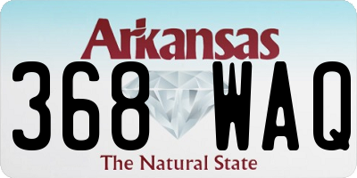 AR license plate 368WAQ