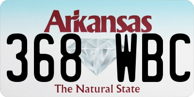 AR license plate 368WBC