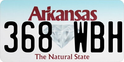 AR license plate 368WBH