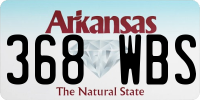 AR license plate 368WBS