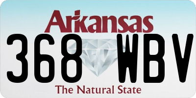 AR license plate 368WBV