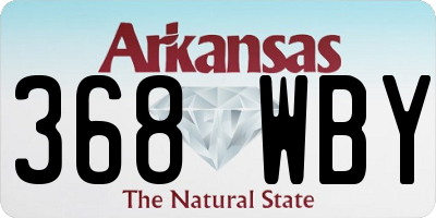AR license plate 368WBY
