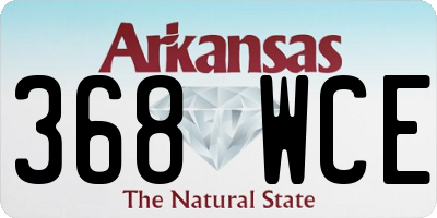 AR license plate 368WCE