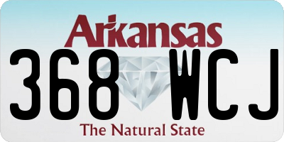 AR license plate 368WCJ