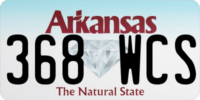 AR license plate 368WCS