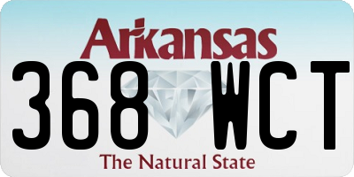 AR license plate 368WCT