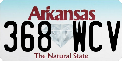 AR license plate 368WCV