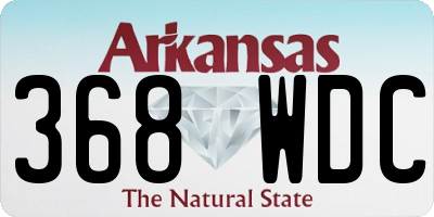 AR license plate 368WDC