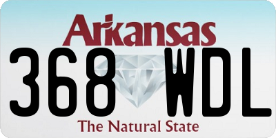 AR license plate 368WDL