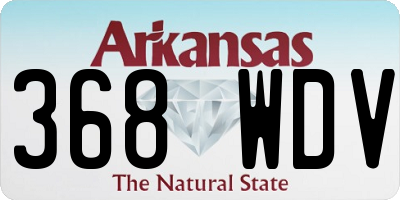 AR license plate 368WDV