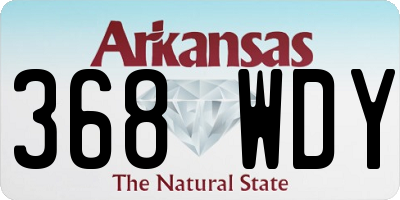 AR license plate 368WDY
