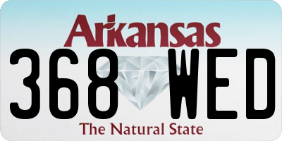 AR license plate 368WED