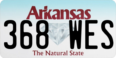 AR license plate 368WES