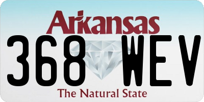 AR license plate 368WEV