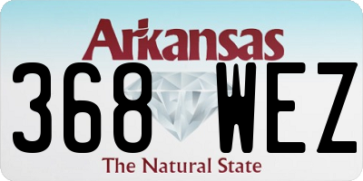 AR license plate 368WEZ