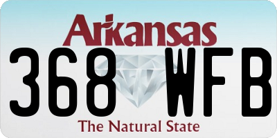 AR license plate 368WFB