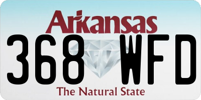 AR license plate 368WFD