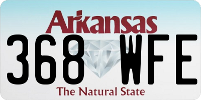 AR license plate 368WFE