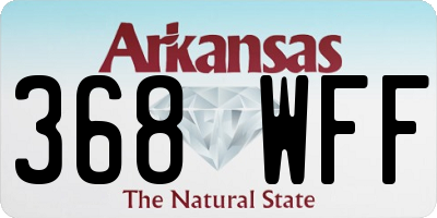 AR license plate 368WFF