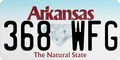 AR license plate 368WFG