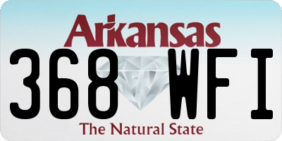 AR license plate 368WFI