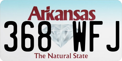AR license plate 368WFJ