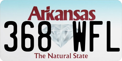 AR license plate 368WFL
