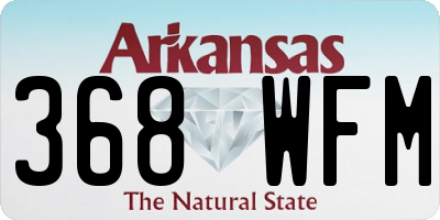 AR license plate 368WFM
