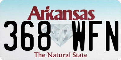 AR license plate 368WFN