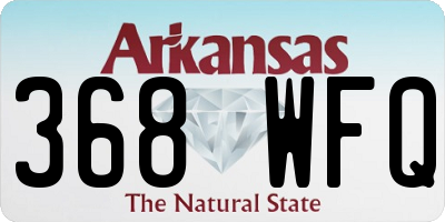 AR license plate 368WFQ