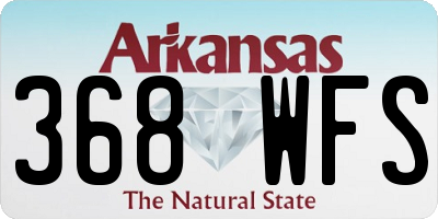 AR license plate 368WFS