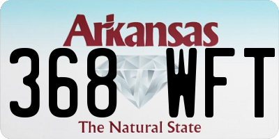 AR license plate 368WFT