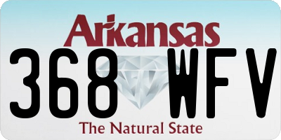 AR license plate 368WFV
