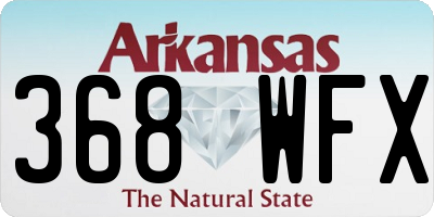 AR license plate 368WFX