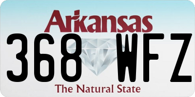 AR license plate 368WFZ