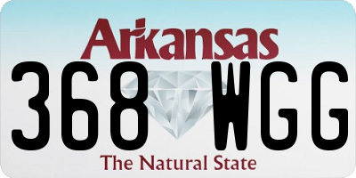 AR license plate 368WGG
