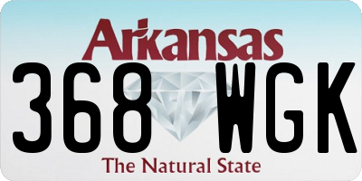AR license plate 368WGK