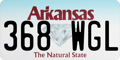 AR license plate 368WGL