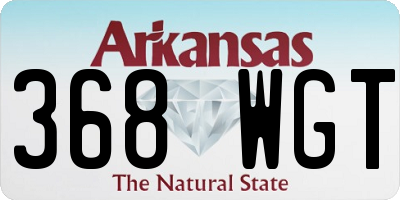 AR license plate 368WGT