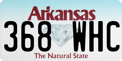 AR license plate 368WHC
