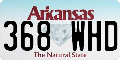 AR license plate 368WHD