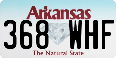 AR license plate 368WHF