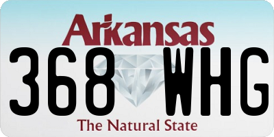 AR license plate 368WHG