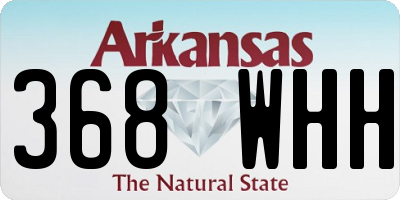 AR license plate 368WHH
